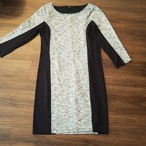 Grey and black tshirt dress